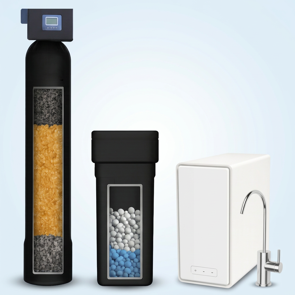 BlueWell Whole-Home Softener + Tankless RO